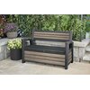 Ławka ogrodowa KETER Deco Garden Bench Popielaty Materiał wykonania siedziska Tworzywo sztuczne