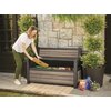 Ławka ogrodowa KETER Deco Garden Bench Popielaty Kształt Prostokątny