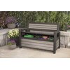 Ławka ogrodowa KETER Deco Garden Bench Szary Materiał wykonania siedziska Tworzywo sztuczne