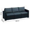 Sofa KETER California Grafit-Jasny-Szary Rodzaj Sofa ogrodowa