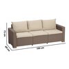 Sofa ogrodowa KETER California 3 Cappucino-beżowy Kolor Cappucino-beżowy