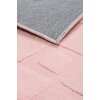 Dywan wewnętrzny MULTI DECOR Jaquard New 80 x 140 cm Różowy Wzór Kwadraty