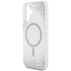 Etui GUESS HC Resin Bottom Glitter MagSafe do Apple iPhone 16 Srebrny Typ Etui magnetyczne