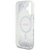 Etui GUESS HC Resin Bottom Glitter MagSafe do Apple iPhone 16 Srebrny Typ Etui nakładka
