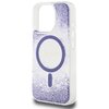 Etui GUESS HC Resin Bottom Glitter MagSafe do Apple iPhone 16 Pro Fioletowy Typ Etui magnetyczne