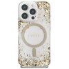 Etui GUESS HC Resin Bottom Glitter MagSafe do Apple iPhone 16 Pro Złoty Seria telefonu iPhone