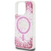 Etui GUESS HC Resin Bottom Glitter MagSafe do Apple iPhone 16 Pro Różowy Typ Etui magnetyczne