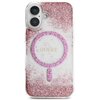 Etui GUESS HC Resin Bottom Glitter MagSafe do Apple iPhone 16 Różowy Model telefonu iPhone 16