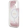 Etui GUESS HC Resin Bottom Glitter MagSafe do Apple iPhone 16 Różowy Typ Etui nakładka