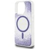 Etui GUESS HC Resin Bottom Glitter MagSafe do Apple iPhone 16 Pro Max Fioletowy Typ Etui nakładka