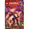 Opakowanie zestawu LEGO NINJAGO Dragons Rising przedstawia dużego, kolorowego smoka z elementami w odcieniach czerwieni, fioletu i czerni, otoczonego przez kilka figurek postaci LEGO w dynamicznych pozach. Na górze opakowania widnieje logo LEGO oraz napis