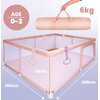Kojec dla dziecka SUN BABY Z-B02.008.0.2-B13.001.0.2 150 x 200 x 68 cm Różowy Materiał wykonania Poliester