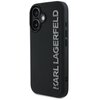 Etui KARL LAGERFELD HC 3D Rubber Elongated Glitter do Apple iPhone 16 Czarny Model telefonu iPhone 16
