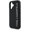 Etui KARL LAGERFELD HC 3D Rubber Elongated Glitter do Apple iPhone 16 Czarny Typ Etui nakładka
