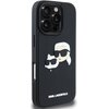 Etui KARL LAGERFELD HC 3D Rubber Double Heads do Apple iPhone 16 Pro Czarny Kompatybilność Apple iPhone 16 Pro