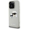 Etui KARL LAGERFELD HC 3D Rubber Double Heads do Apple iPhone 16 Pro Max Beżowy Seria telefonu iPhone