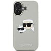 Etui KARL LAGERFELD HC 3D Rubber Double Heads do Apple iPhone 16 Beżowy Model telefonu iPhone 16