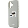 Etui KARL LAGERFELD HC 3D Rubber Double Heads do Apple iPhone 16 Beżowy Typ Etui nakładka