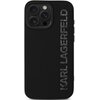 Etui KARL LAGERFELD HC 3D Rubber Elongated Glitter do Apple iPhone 16 Pro Max Czarny Model telefonu iPhone 16 Pro Max