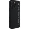 Etui KARL LAGERFELD HC 3D Rubber Elongated Glitter do Apple iPhone 16 Pro Max Czarny Kompatybilność Apple iPhone 16 Pro Max