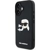 Etui KARL LAGERFELD HC 3D Rubber Double Heads do Apple iPhone 16 Czarny Seria telefonu iPhone
