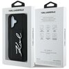 Etui KARL LAGERFELD HC Grained PU Cardslot Metal Signature do Apple iPhone 16 Czarny Marka telefonu Apple