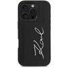 Etui KARL LAGERFELD HC Grained PU Cardslot Metal Signature do Apple iPhone 16 Pro Max Czarny Model telefonu iPhone 16 Pro Max