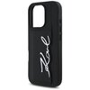 Etui KARL LAGERFELD HC Grained PU Cardslot Metal Signature do Apple iPhone 16 Pro Max Czarny Typ Etui nakładka