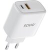 Ładowarka sieciowa SAVIO LA-10 30W Biały Wysokość [mm] 87