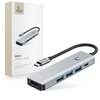 Hub TECH-PROTECT HB01 5w1 USB Typu C, Pasywny Szary