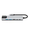 Hub TECH-PROTECT HB02 6w1 USB Typu C, Pasywny Szary Liczba portów wyjściowych [szt.] 6