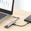 Hub TECH-PROTECT HB02 6w1 USB Typu C, Pasywny Szary Interfejs USB Typu C