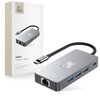 Hub TECH-PROTECT HB05 9w1 USB Typu C, Pasywny Szary