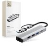 Hub TECH-PROTECT HB03 5w1 USB Typu C, Pasywny Szary