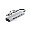 Hub TECH-PROTECT HB03 5w1 USB Typu C, Pasywny Szary Typ Pasywny