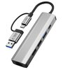 Hub TECH-PROTECT HB03 5w1 USB Typu C, Pasywny Szary Dodatkowe informacje Plug&Play