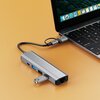 Hub TECH-PROTECT HB03 5w1 USB Typu C, Pasywny Szary Liczba portów ładujących [szt.] Brak