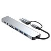 Hub TECH-PROTECT HB06 8w1 USB Typu C, Pasywny Szary Dodatkowe informacje Plug&Play