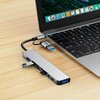 Hub TECH-PROTECT HB06 8w1 USB Typu C, Pasywny Szary Liczba portów wyjściowych [szt.] 8