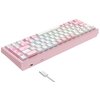 Klawiatura HAVIT KB874L Różowo-Biały Interfejs USB