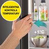 Lodówka HISENSE RM469N4AFD1 3D No Frost 200cm Czarna SmartFresh Licowane drzwi Metal Tech Cooling Funkcja Convert Liczba półek na butelki 1