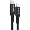 Kabel USB-C - USB-C CRONG Soft Link 1.2 m Czarny