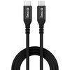 Kabel USB-C - USB-C CRONG Soft Link 1.2 m Czarny Rodzaj Kabel