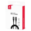 Kabel USB-C - USB-C CRONG Soft Link 1.2 m Czarny Długość [m] 1.2