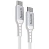 Kabel USB-C - USB-C CRONG Armor Link 1.5 m Biały