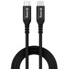 Kabel USB-C - USB-C CRONG Soft Link 2 m Czarny Rodzaj Kabel