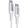 Kabel USB-C - USB-C CRONG Armor Link 0.25 m Biały