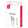 Kabel USB-C - USB-C CRONG Armor Link 0.25 m Biały Długość [m] 0.25