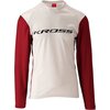 Koszulka rowerowa KROSS Hyde Long Sleeve (rozmiar XL) Czerwono-biały Rozmiar XL