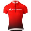 Koszulka rowerowa KROSS Sport Jersey (rozmiar S) Czerwono-czarny